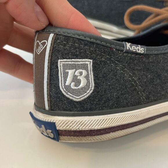 Keds x Taylor Swift Wool Sneaker Shoe Gray Sz 7.5 Swiftie Fall 1989 Cottage Eras - Picture 11 of 11